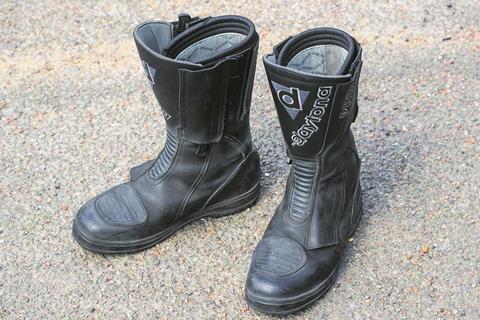 old style motorcycle boots