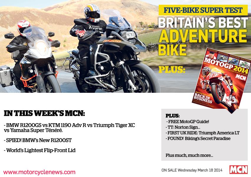 New MCN March 19 Britain's best adventure bike MCN