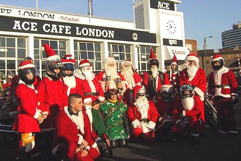 Ace Cafe Xmas run