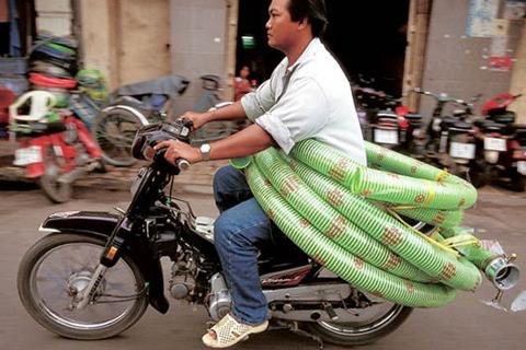 Two-wheeled transport. Vietnamese style