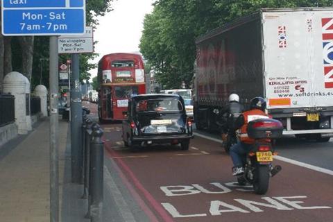 Bikers and buslanes