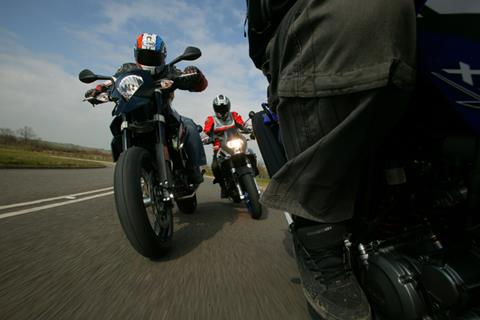 Supermotos group road test