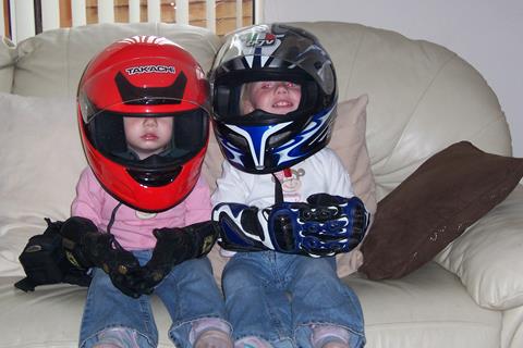 Twins get the biking bug