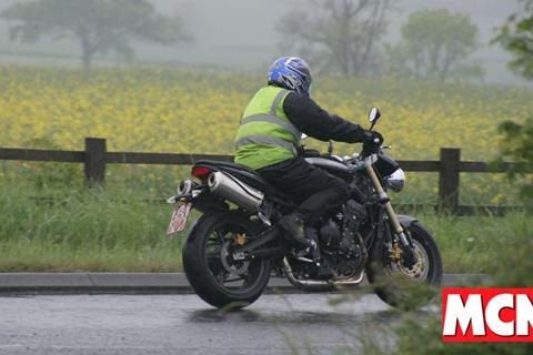 Finished Triumph Street Triple spied by MCN