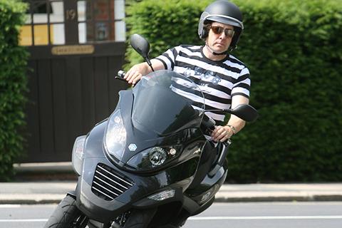 TV celebrity Jonathan Ross gets a Piaggio MP3