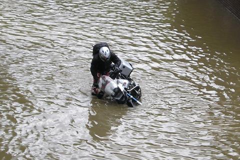 Bike in the flood