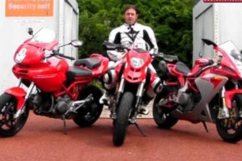 Video: Three diferent bikes, same Ducati engine