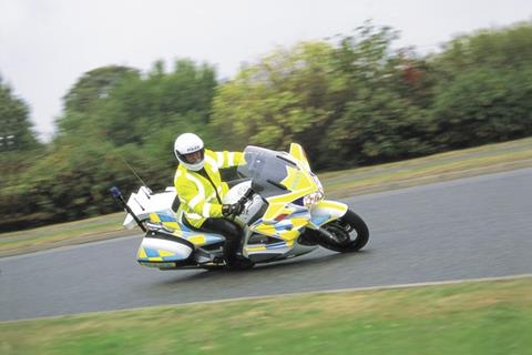 Police biker attacked by motorist