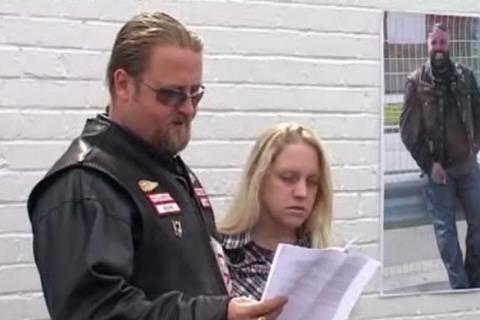 Watch the Hells Angels release an official statement on the death of Gerard Tobin