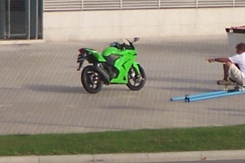 Spy photos of new Kawasaki in Barcelona 