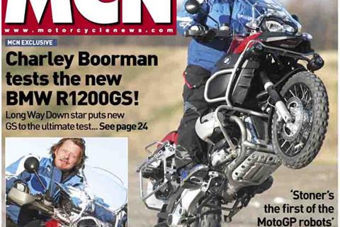 New MCN January 3: Charley Boorman tests BMW R1200GS