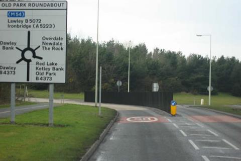 Visibility reducing barriers erected in Telford