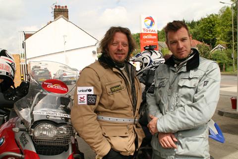 Ewan McGregor has a break from motorcycle adventures