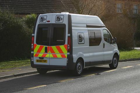 Motorist attacks camera van with axe