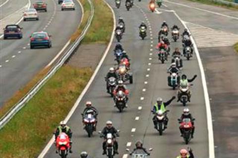 Bikers protest the price of fuel with motorcycle ride-outs