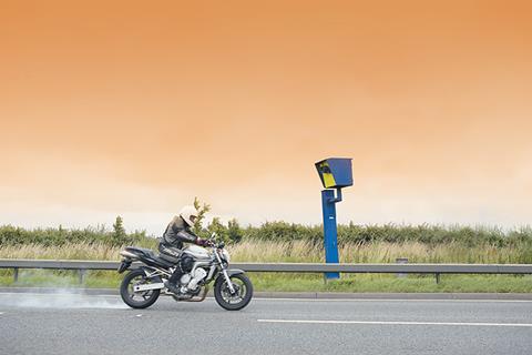 Biker killed at speed camera site