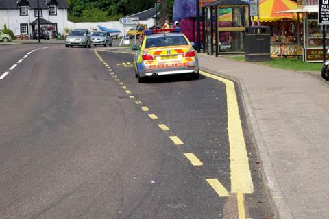 Police at work in Scotland