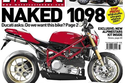 New MCN August 13: Ducati asks: "Do you want a naked 1098?"