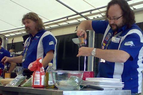 Hairy Bikers cook up a storm at Silverstone