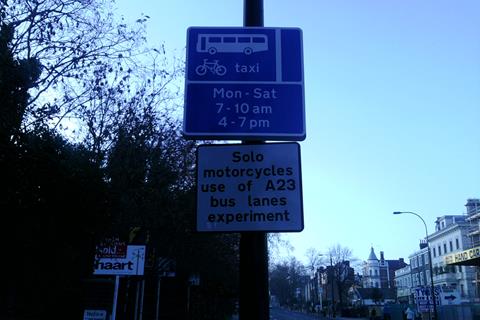 Bus lane confusion