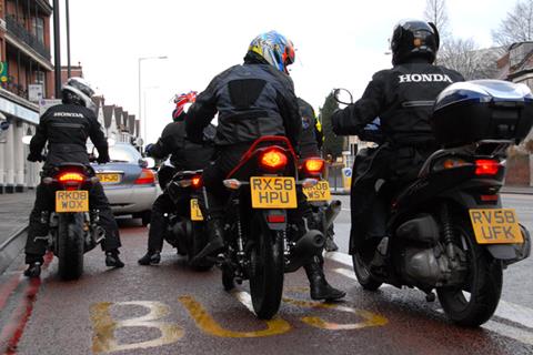 Snowy ride-out as London’s bus lanes finally open to bikes