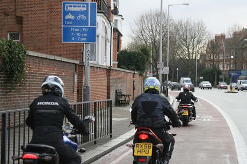 Motorcyclists bus lane victory