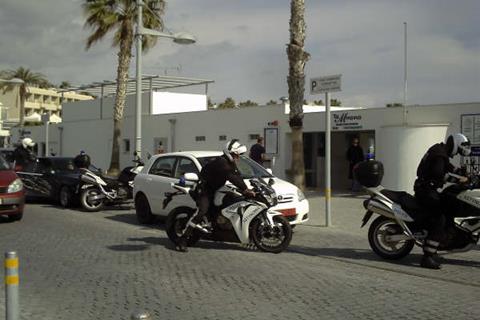 Bike cops in Cyprus