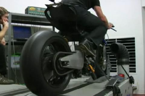 Motoczysz TTXGP racer on the dyno: it's real! It sounds alright!