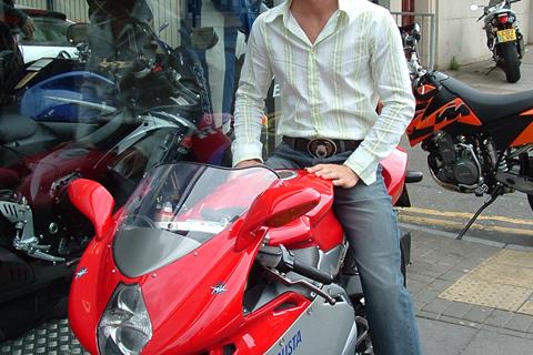 James Toseland with my MV Agusta