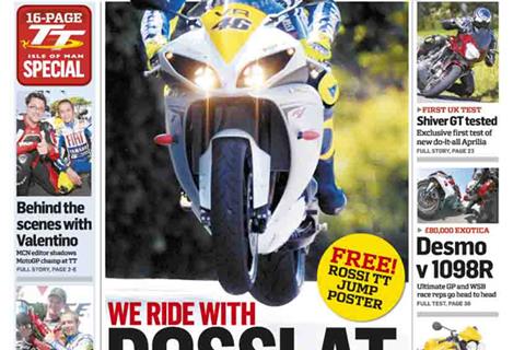 New MCN June 10: We ride with Valentino Rossi at the TT