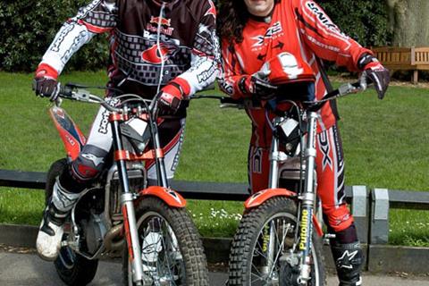 Comedian Ross Noble learns to ride a trials bike on TV’s Fifth Gear