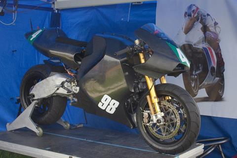 What the 'Lotus' Ev-0RR TTXGP bike finally looked like