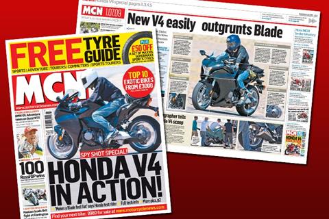 New MCN July 1: Honda V4 in action!