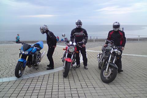 At the beach in Aberystwyth