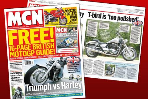 New MCN July 22: Triumph Thunderbird takes on Harley