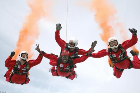 Red Devils drop-in for track day