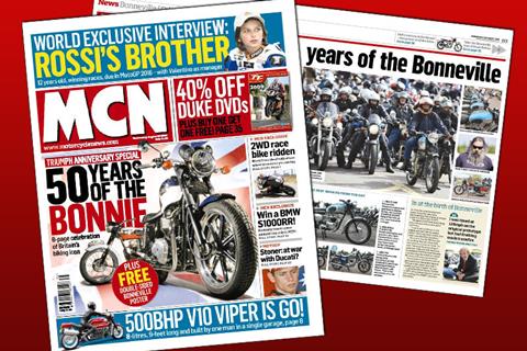 New MCN August 26: Fifty years of the Triumph Bonneville