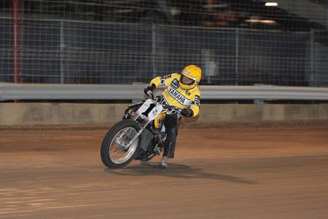 Kenny Roberts' TZ750 at Indy Mile: trackside video