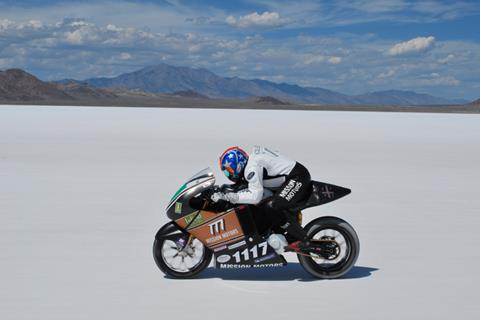 Electric bike tops 150mph