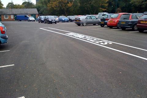 New motorcycle parking bay