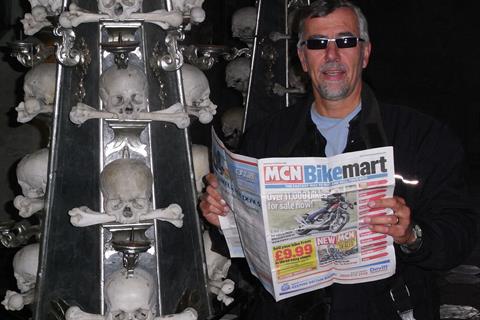 Looking for a new bike at the Church of bones