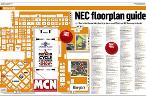 NEC Show: Map out your route with MCN's floor plan