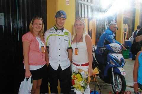 My daughter and Jonathan Rea