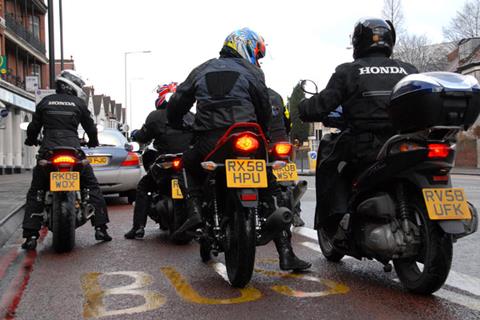 Motorcycle and cycle collisions down 40% in bus lane trial