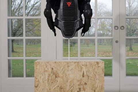 Dainese body armour and back protector star in London art exhibition