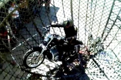 Video: Harley backflip crew claim new 'globe of death' world first