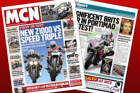 New MCN January 27: 2010 Kawasaki Z1000 vs Triumph Speed Triple