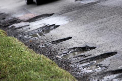 Councils “negligent” over potholes