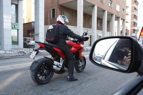 New 2010 Ducati Multistrada 1200  spied by MCN testers