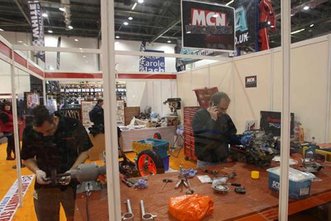 Carole Nash MCN show: Bike Build live!